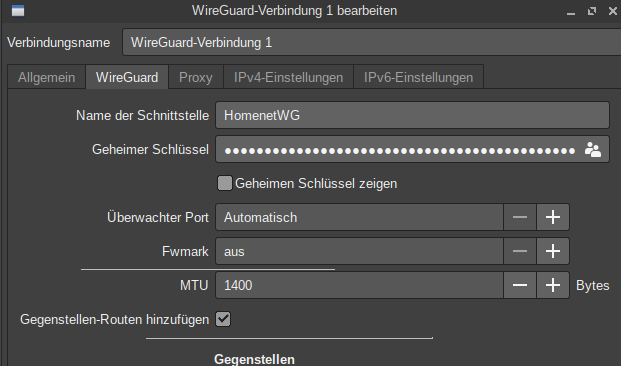 MTU setting in the WireGuard config